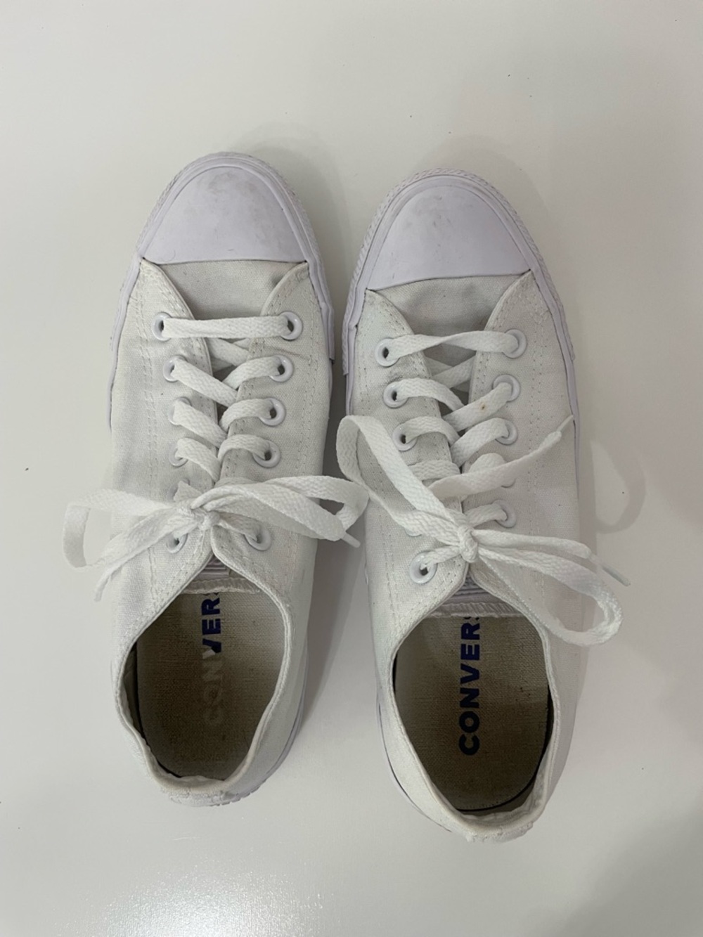 Converse All Star Chuck Taylor White Low-Top Sneakers, Men’s size 6.5, Women’s 8 - Picture 4 of 9